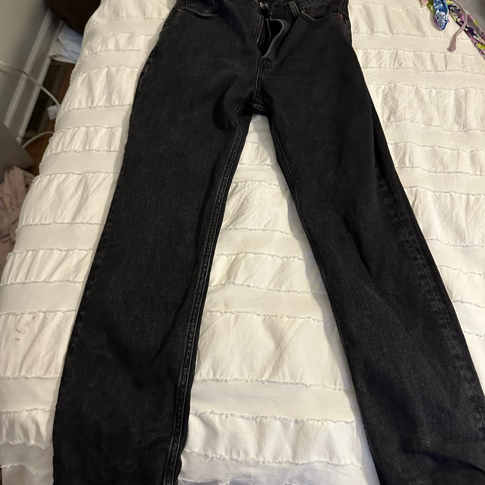 Abercrombie & Fitch Black Straight Leg Jeans